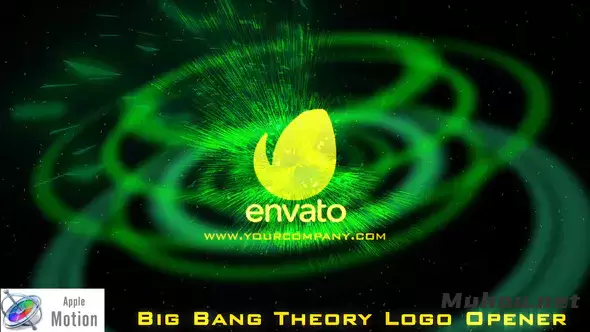 科幻大爆炸理论电影标志Scifi Big Bang Theory Cinematic Logo - Apple Motion视频FCPX模板插图