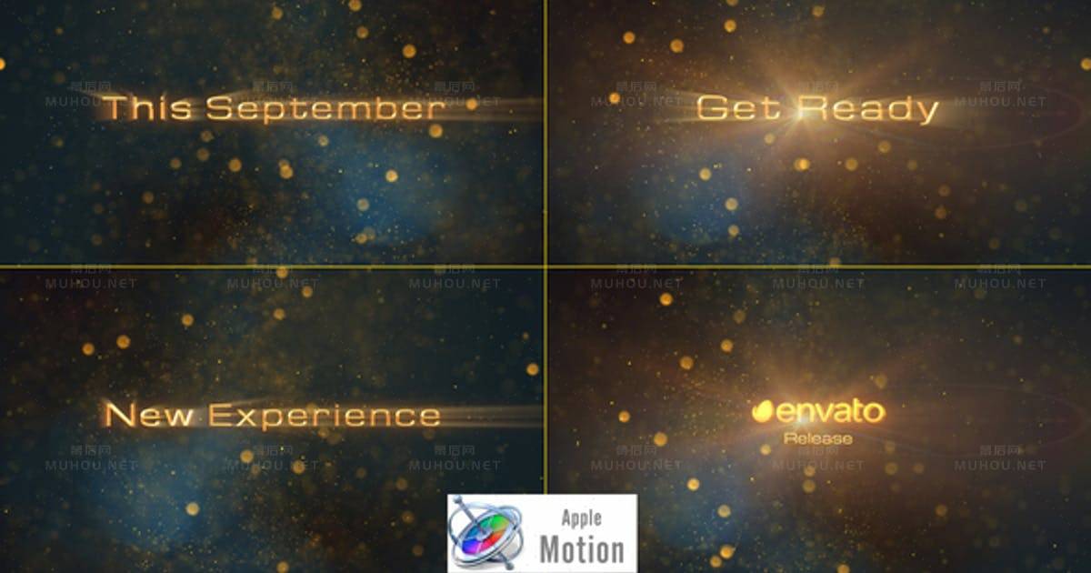 电影预告片震撼文字标题 apple motionCinematic Teaser Promo Titles视频FCPX模板