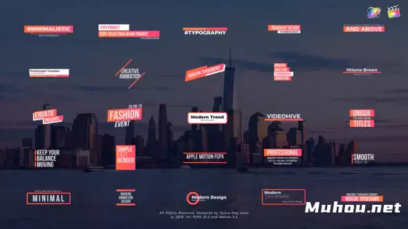 公司名动画文字特效Corporate Titles | FCPX or Apple Motion视频FCPX模板插图