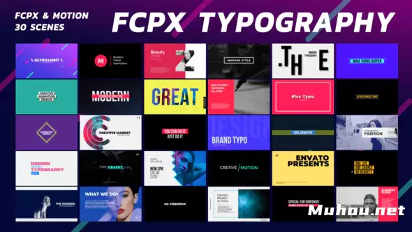 排版文字混合动画专业版Typography PRO | FCPX or Apple Motion视频FCPX模板插图