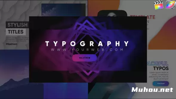 排版现代包文字特效组合Typography Modern Pack视频FCPX模板插图