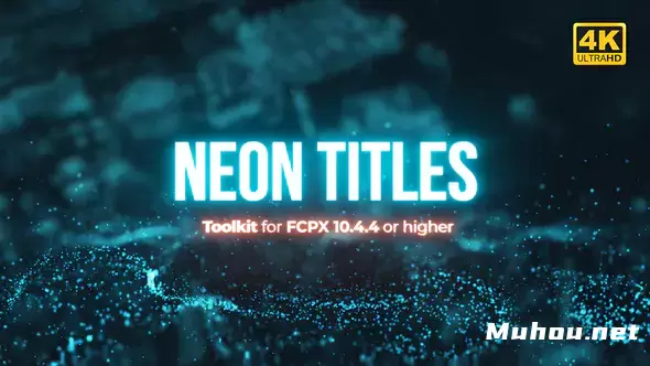 霓虹灯标题工具包Neon Titles Toolkit视频FCPX模板插图