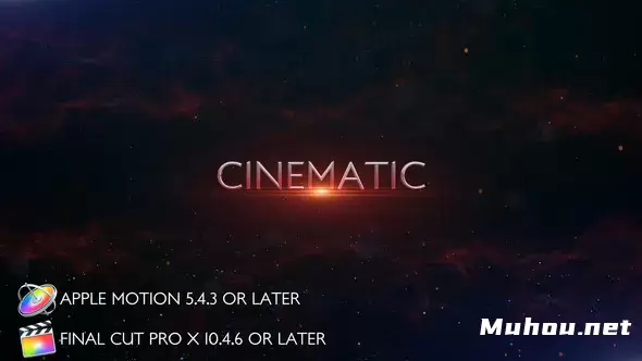 电影预告片标题片头运动Cinematic Trailer Titles - Apple Motion视频FCPX模板插图