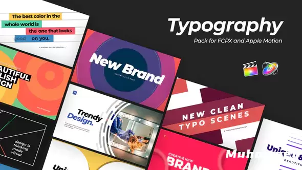 FCPX的现代排版Modern Typography 视频模板插图