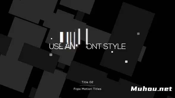 现代信号干扰设计标题Modern Glitch Design Titles视频FCPX模板插图
