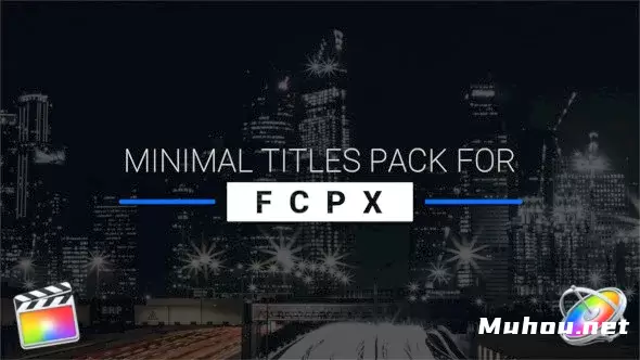 9个FCPX的简单文字标题 Minimal Titles Pack for 视频FCPX模板插图