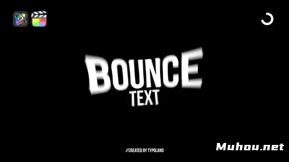 50个弹跳文本动画50+ Bounce Text Animations视频FCPX模板插图