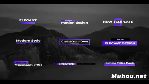 简单的创意标题文字Simple Creative Titles视频FCPX模板插图