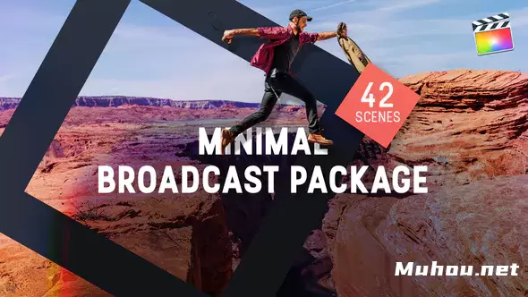 迷你广播设计包装模板Minimal Broadcast Package fcpx视频素材插图