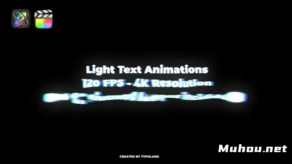 轻文本动画标题Light Text Animations视频FCPX模板插图