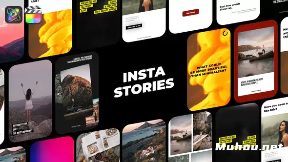 ins手机竖屏模板故事Instagram Stories视频FCPX模板插图
