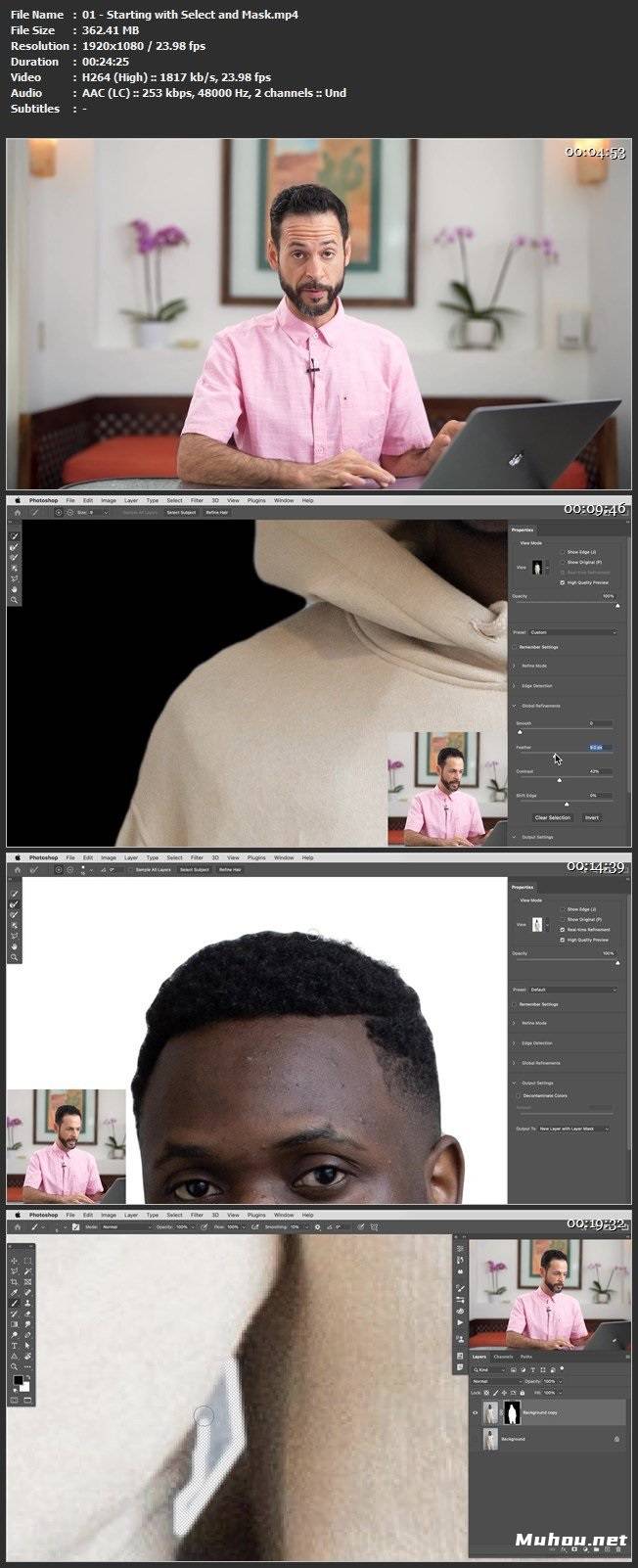 Photoshop 制作精确剪裁选区蒙版基础知识视频教程（英文）Simple Cutouts in Photoshop插图1