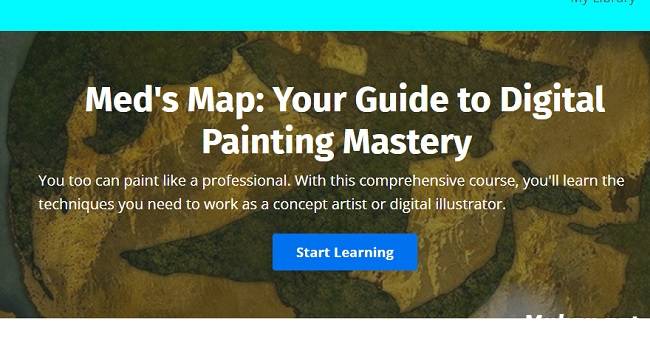 专业插画师数字绘画指南视频教程（英文）Meds Map – Your Guide to Digital Painting Mastery