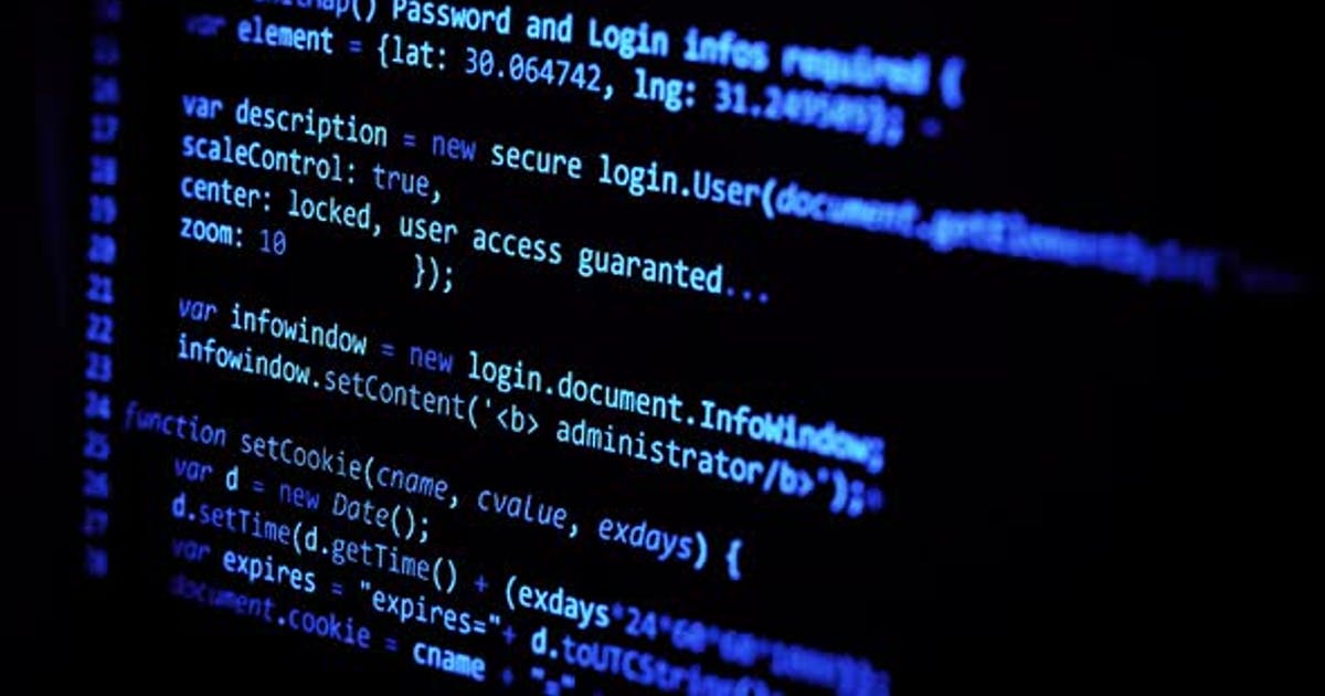 计算机代码编程过程Computer Code Programming Process视频素材