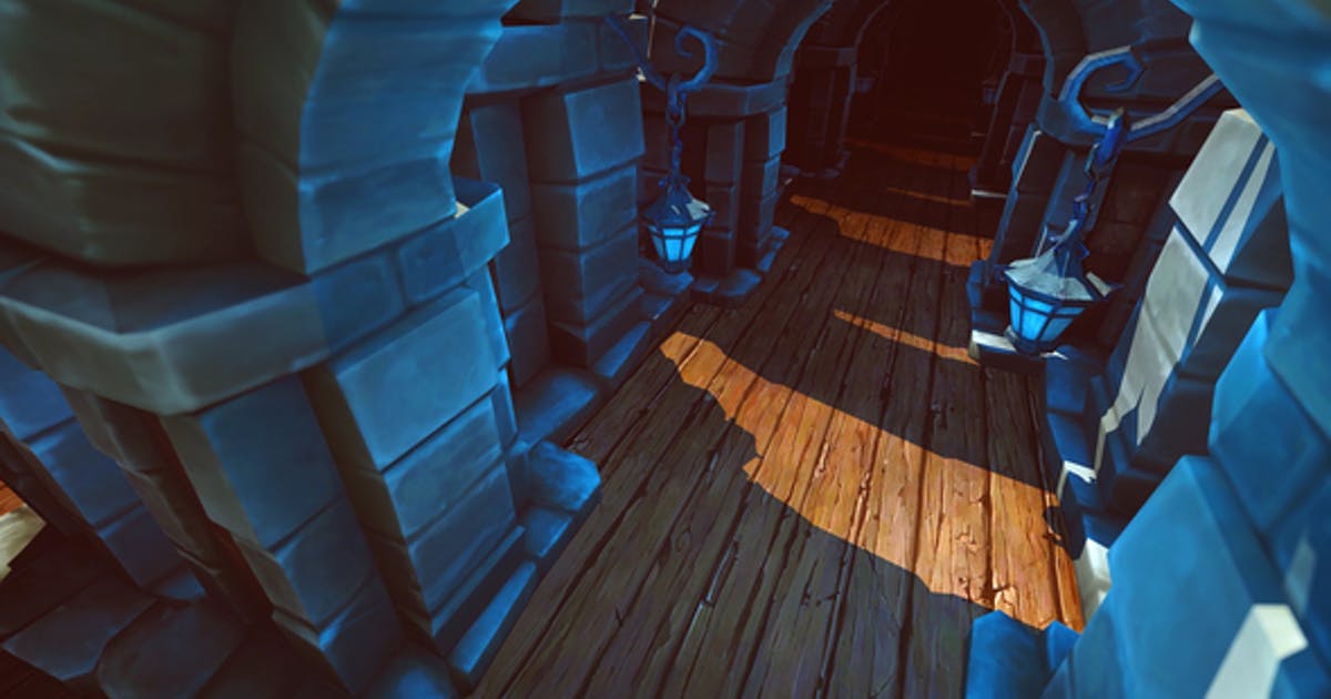电脑游戏中的3D隧道3D Tunnel In The Computer Game视频素材