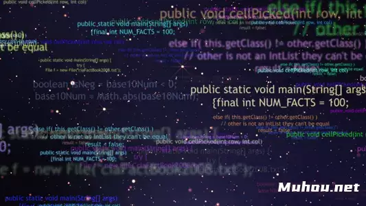 计算机代码彩色屏幕Computer Codes视频素材插图