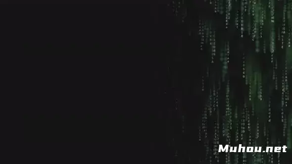 绿色计算机代码线条光线Green Computer Code Strings视频素材插图