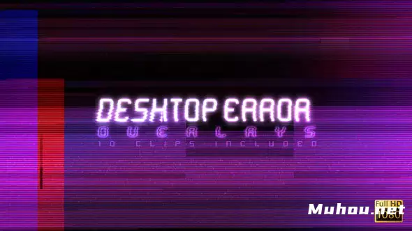 桌面错误赛博朋克科技风格Desktop Error视频素材插图