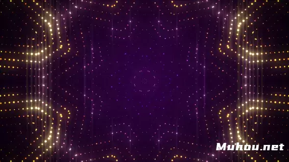粒子组合星光VJ背景高清视频素材插图