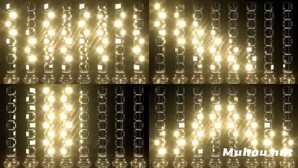 Vj闪烁舞蹈灯管背景 (4包)高清视频素材插图