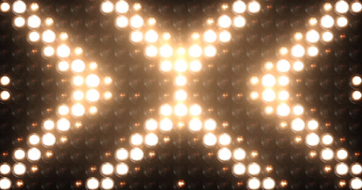 闪烁的灯发光矩阵VJ高清视频素材
