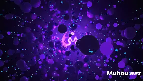 Vj紫色神秘太空高清视频素材插图