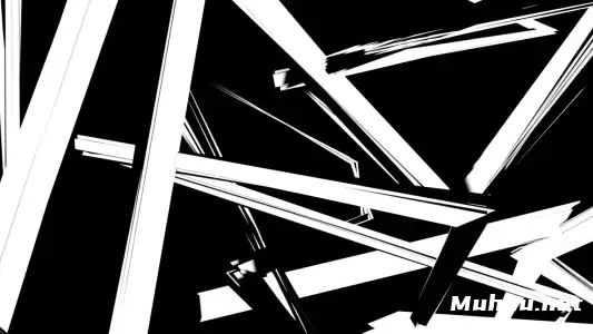 BW黑白视觉音乐动漫风格 VJ高清视频素材插图