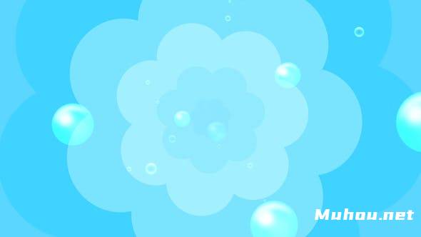 卡通水泡泡泡背景高清视频素材插图