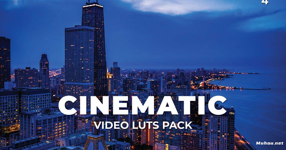 Luts视频预设-电影质感夜晚城市主体调色滤镜LUTs第4卷Cinematic Pack Video LUTs Vol.4插图