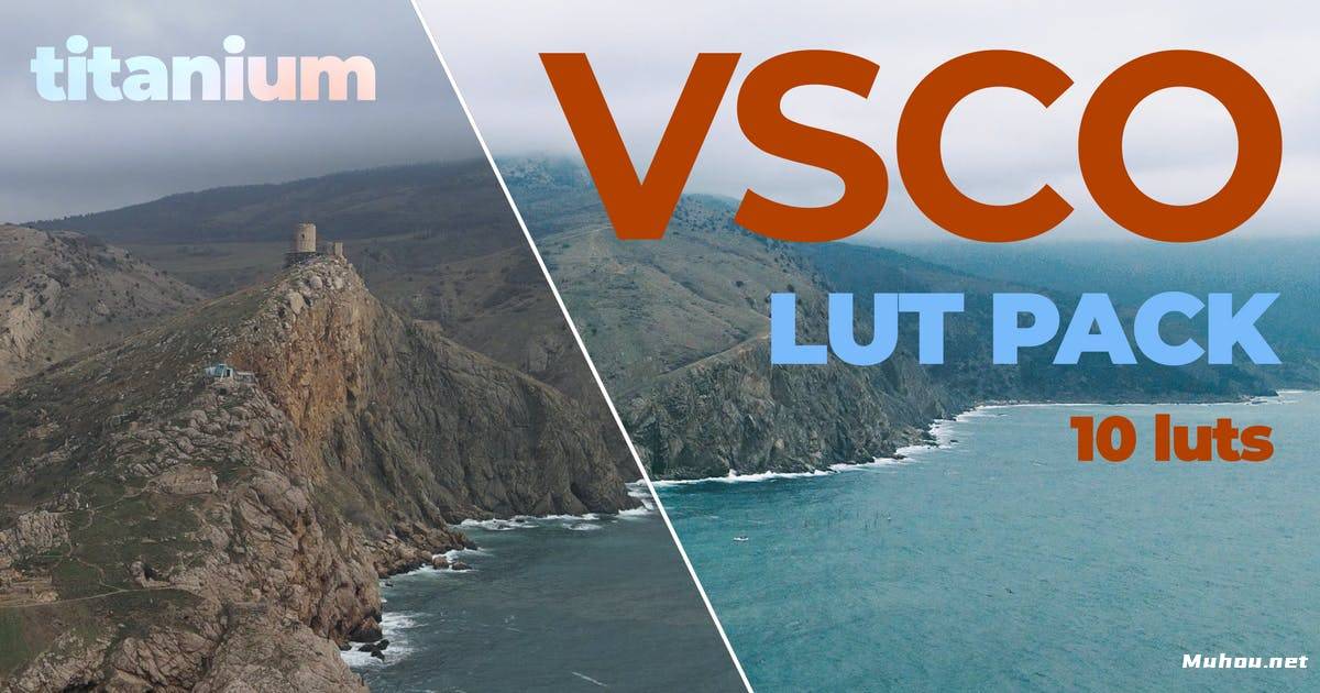 Luts视频预设-vsco风格视频调色滤镜lutsTitanium VSCO Video Luts插图