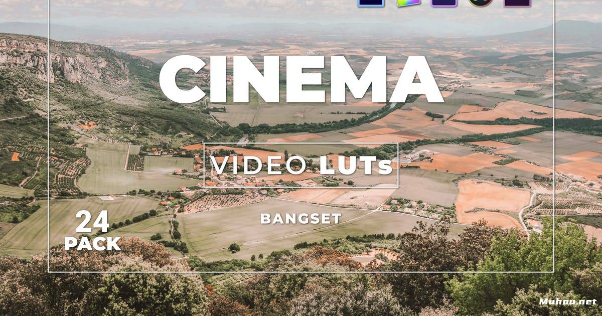 Luts视频预设-5套淡雅色调调色滤镜Bangset Cinema Pack 24 Video LUTs