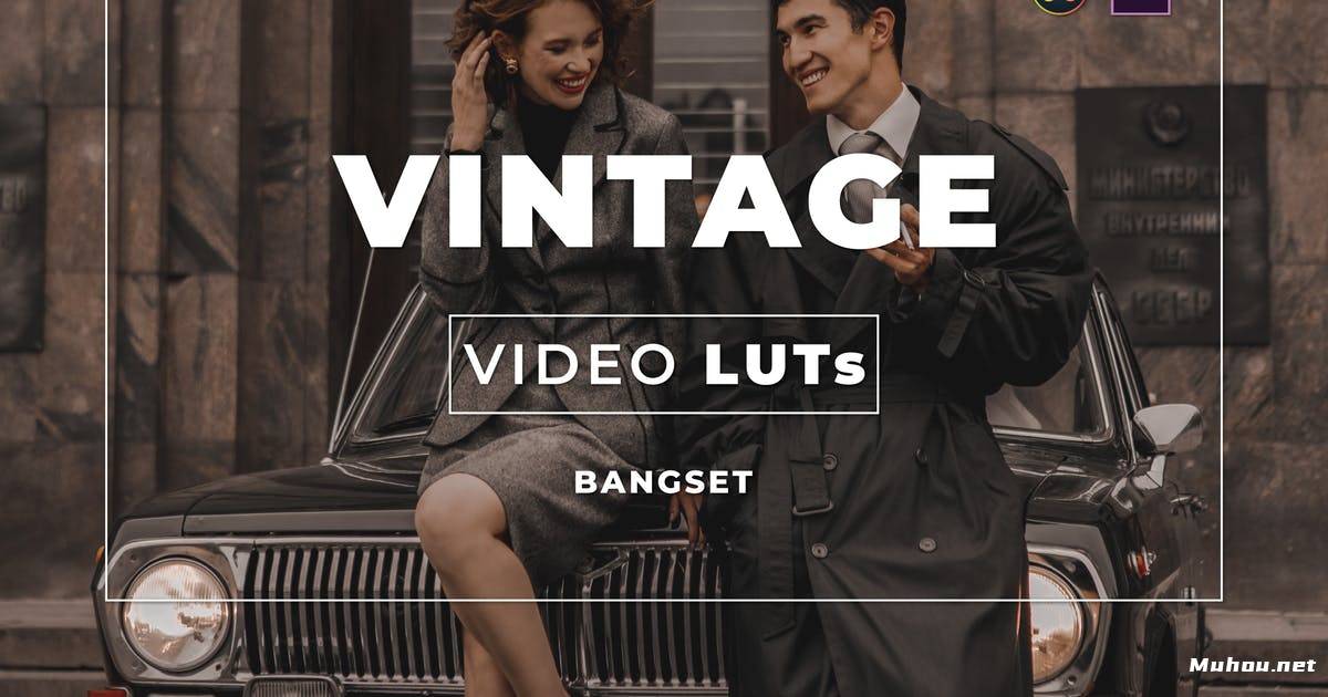 Luts视频预设-Bangset复古视频整体调色效果 Bangset Vintage Video LUTs插图