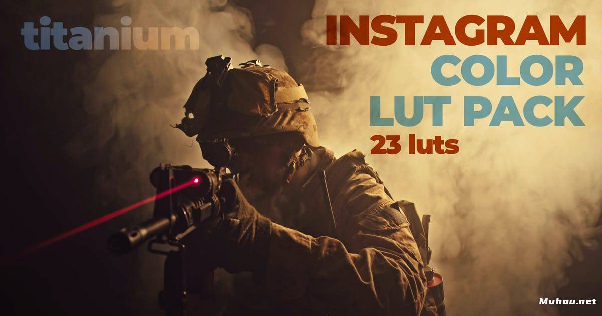 Luts视频预设-23组电影战争片调色滤镜Titanium Instagram 23 Video Luts插图