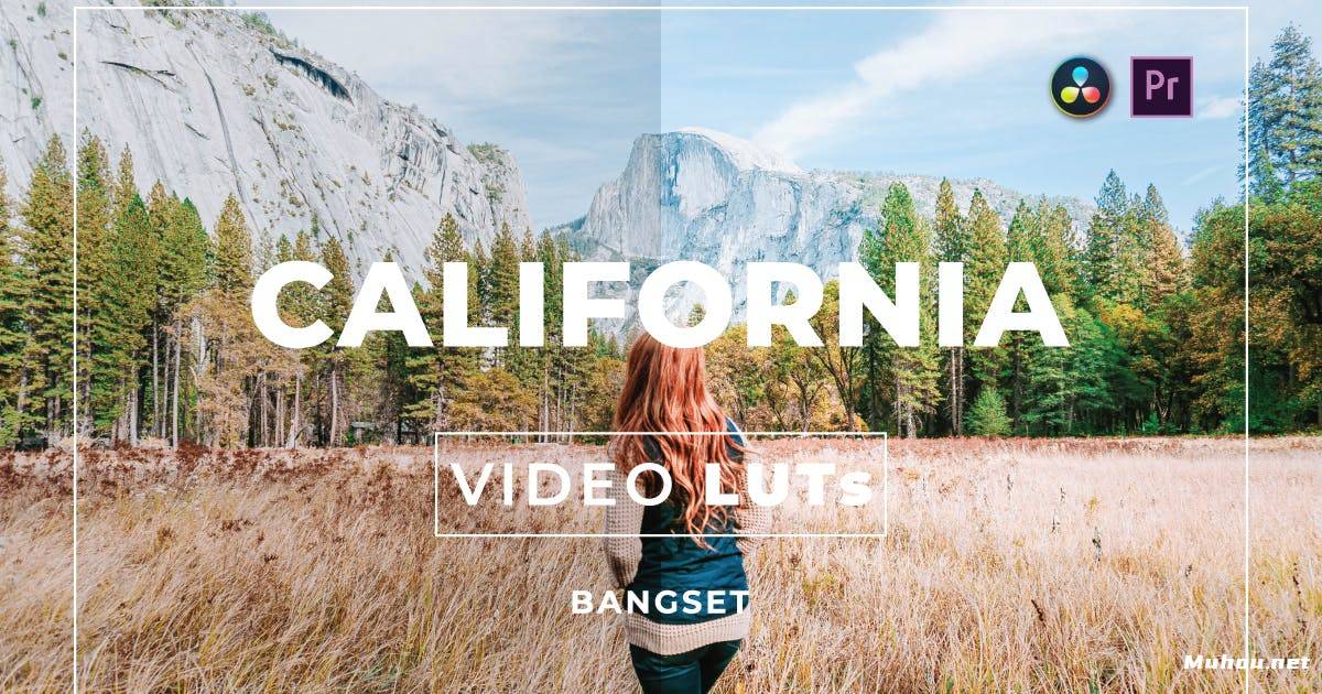 Luts视频预设-Bangset加州风格自然类视频调色滤镜LUTsBangset California Video LUTs插图