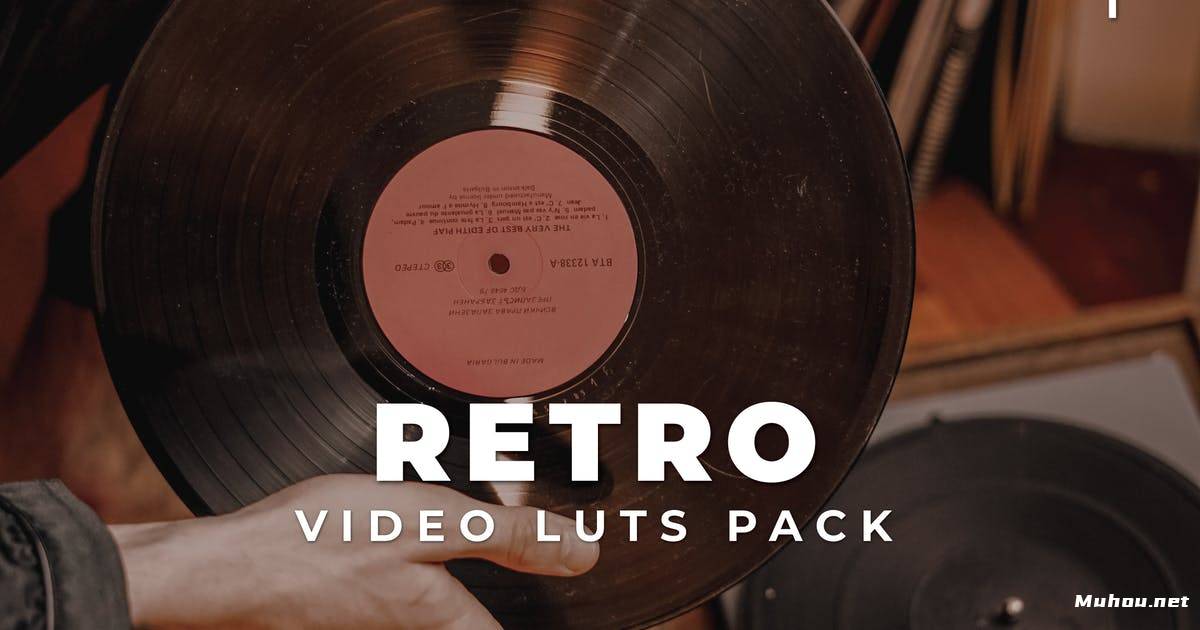 Luts视频预设-复古视频旧电影调色滤镜第1卷Retro Pack Video LUTs Vol.1插图