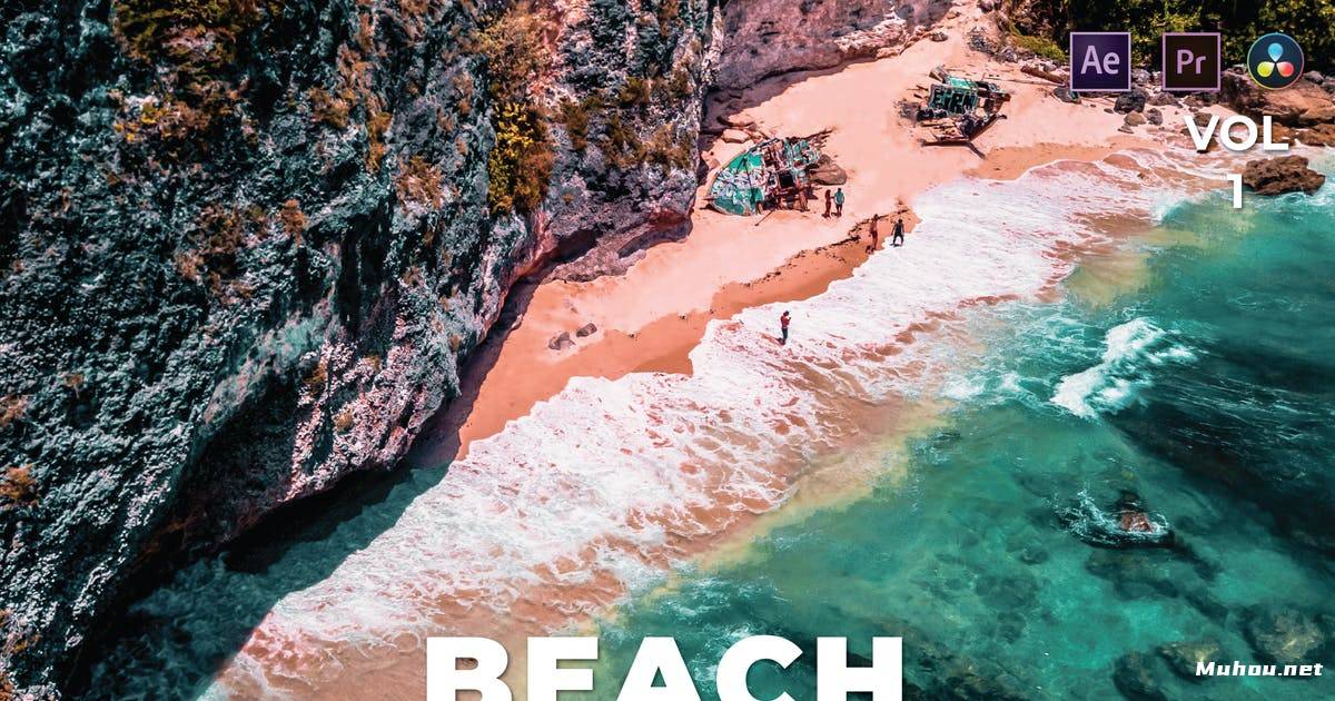 Luts视频预设-海滩包视频调色滤镜第1卷Beach Pack Video LUTs Vol.1插图