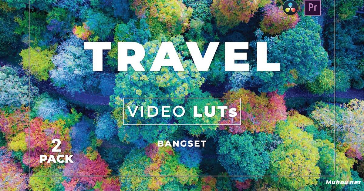 Luts调色预设-航拍自然染色调色滤镜Bangset Travel Pack 2 Video LUTs插图