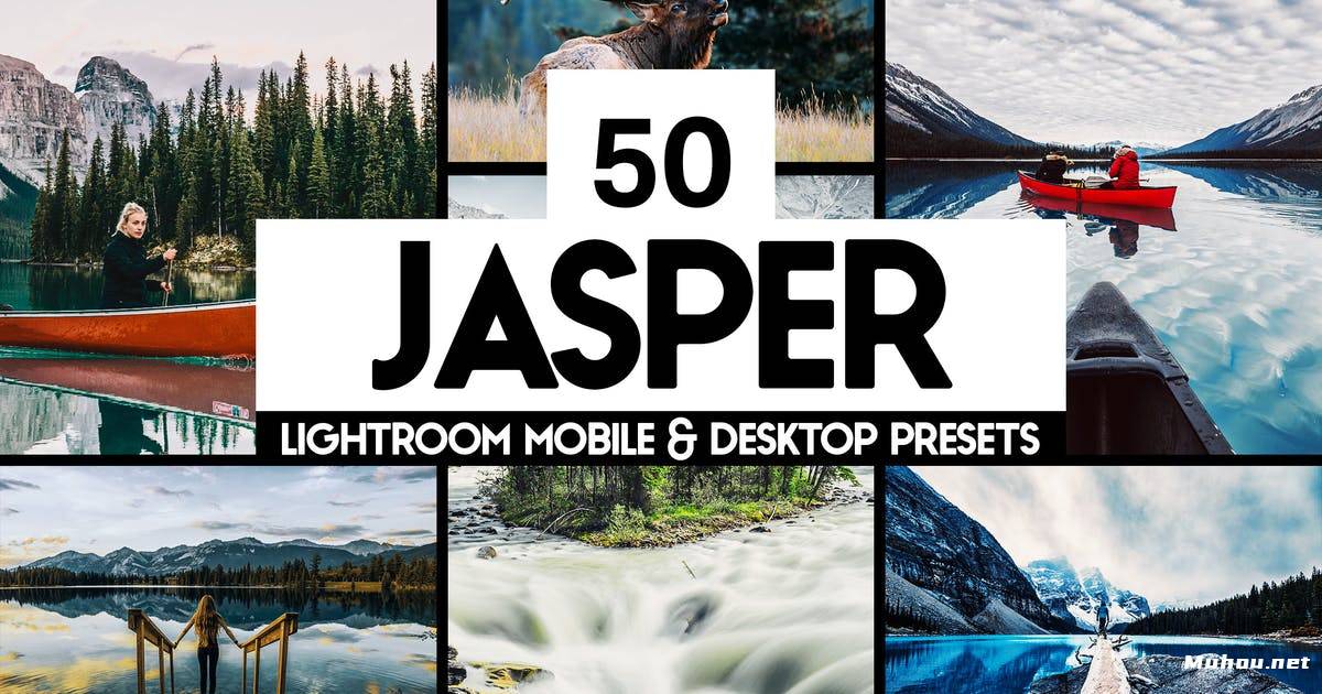 Luts调色预设-50组蓝宝石色调森林湖水调色滤镜Jasper Lightroom Presets and LUTs插图