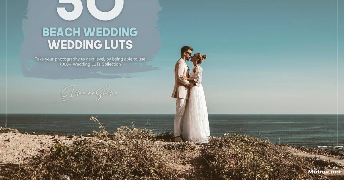 Luts调色预设-50个沙滩婚礼微电影调色滤镜 Beach Wedding LUTs Pack