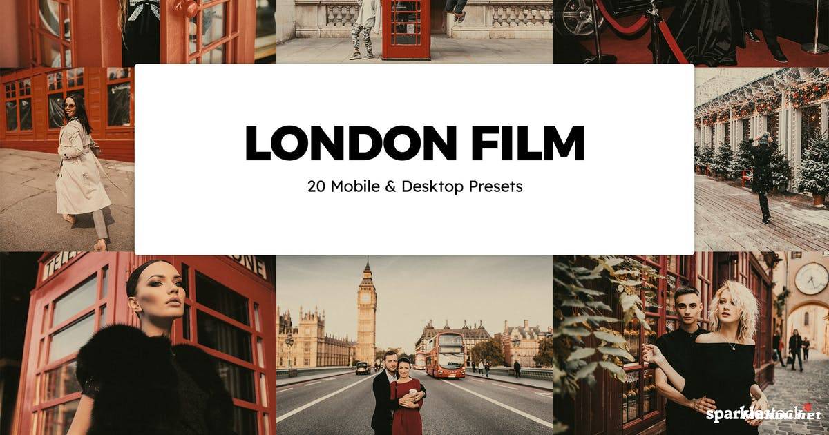 Luts调色预设-20伦敦电影Lightroom预设视频调色滤镜 London Film Lightroom Presets & LUTs插图