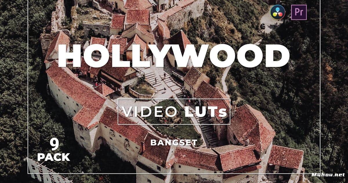 缩略图Luts调色预设-Bangset好莱坞调色视频滤镜LUTsBangset Hollywood Pack 9 Video LUTs