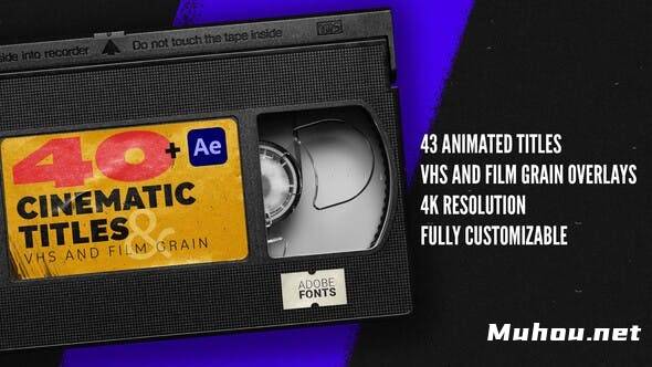 40+组影视电影开场标题文字设计动画AE视频模板素材 Cinematic Titles插图