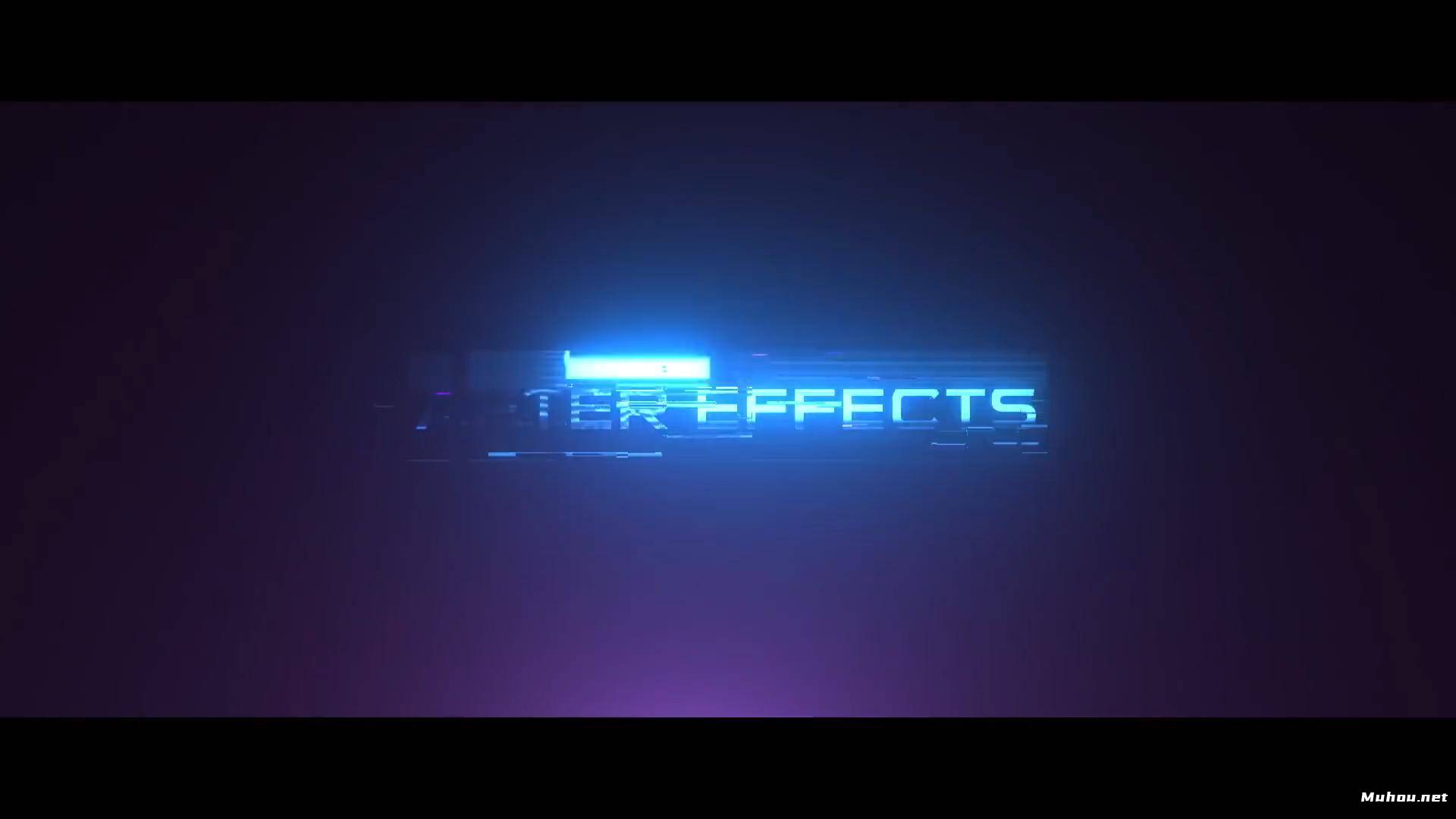After Effects 科技感信号失真特效动画制作视频教程（英文）Colorful Glitch FX Tutorial