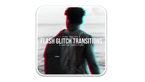 Fcpx插件Glitch Flash Transitions下载 (MAC信号故障过渡转场) 兼容Silicon M1插图