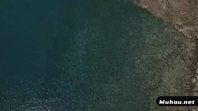 金沙滩会深蓝色海水视频素材