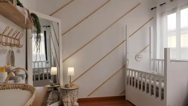 婴儿室房间内装饰视频素材