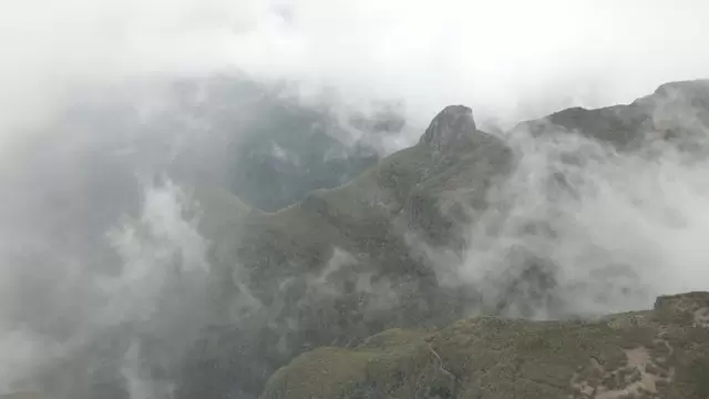 葡萄牙圣维森特的雾山视频素材