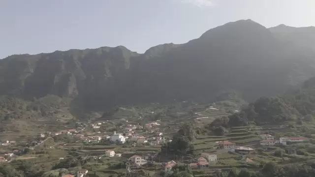 马德拉的圣维森特航拍山谷视频素材