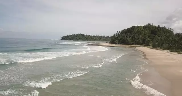 苏门答腊的海岸线航拍视频素材