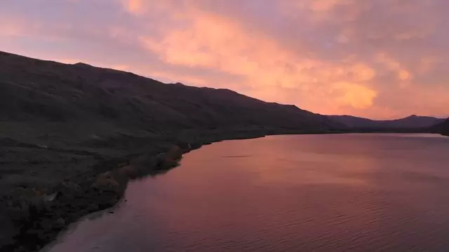 新西兰皇后镇的日出航拍视频素材